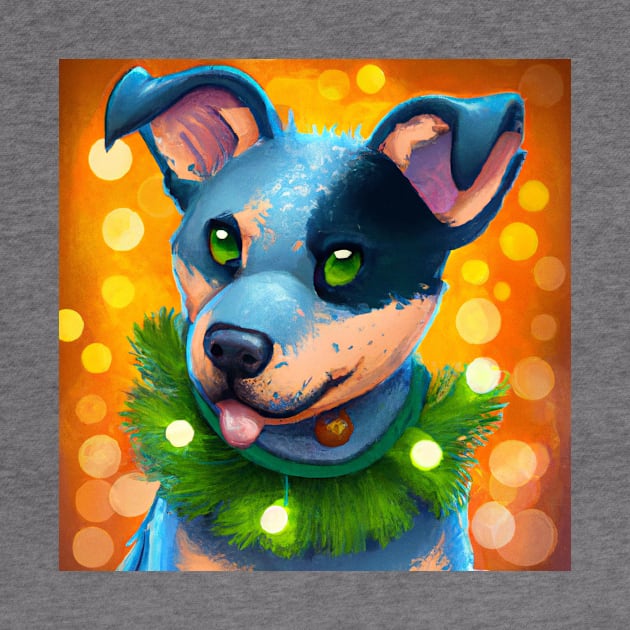 Cute Australian Cattle Dog Drawing by Play Zoo